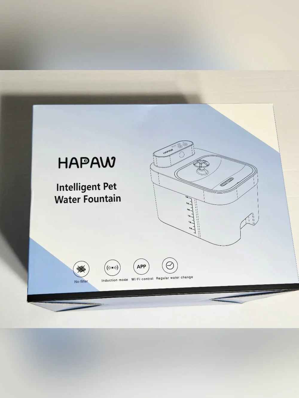 HAPAW Smart Pet Water Fountain 3L WiFi App Controlled Automatic Cat Dog Water